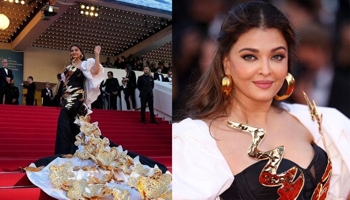 Aishwarya Rai Bachchan sends temperature soaring at 2024 Cannes Film Festival