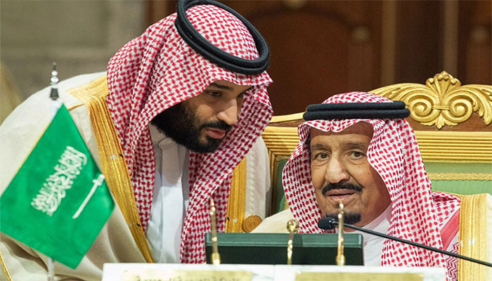 سعودی فرمانروا شاہ سلمان بن عبدالعزیز اور ولی عہد شہزادہ محمد سلمان—فائل فوٹو