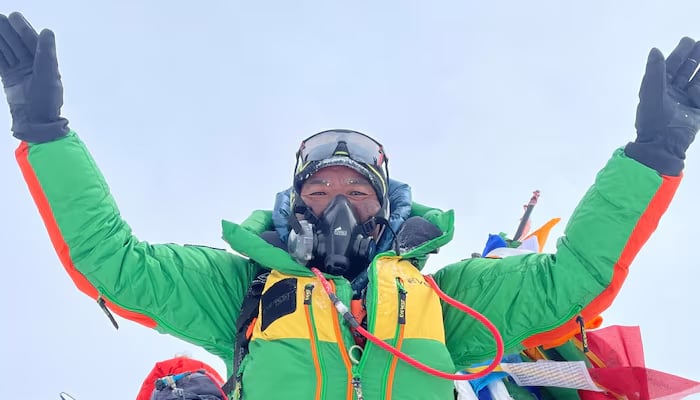 Nepali climber makes world record of climbing Mount Everest