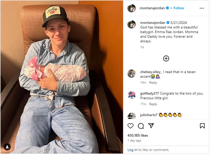 ‘Young Sheldon’ Star Montana Jordan becomes dad at 21