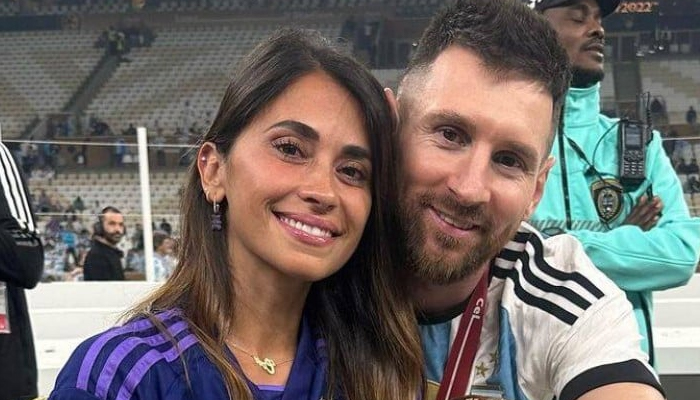 Lionel Messi shares picture in cool summer outfit with wife Antonela