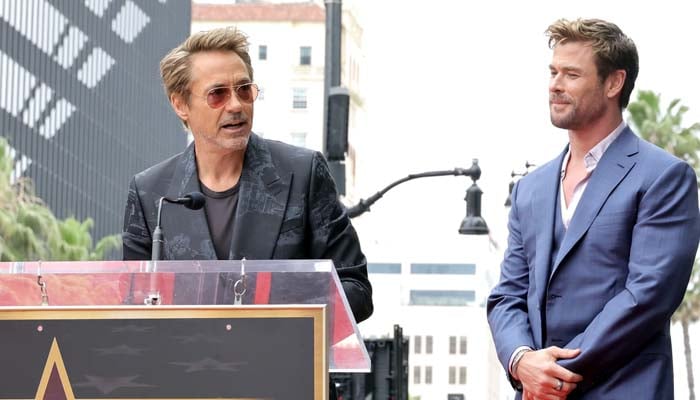 Robert Downey Jr. teases Chris Hemsworth at Walk of Fame ceremony