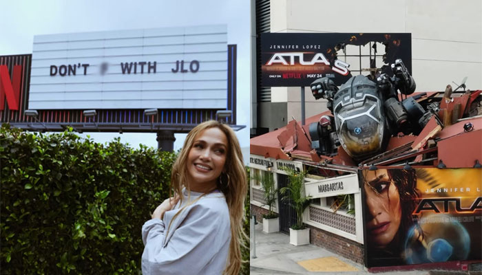 Jennifer Lopez gives friendly reminder to tabloids with Netflix 'Atlas' billboard