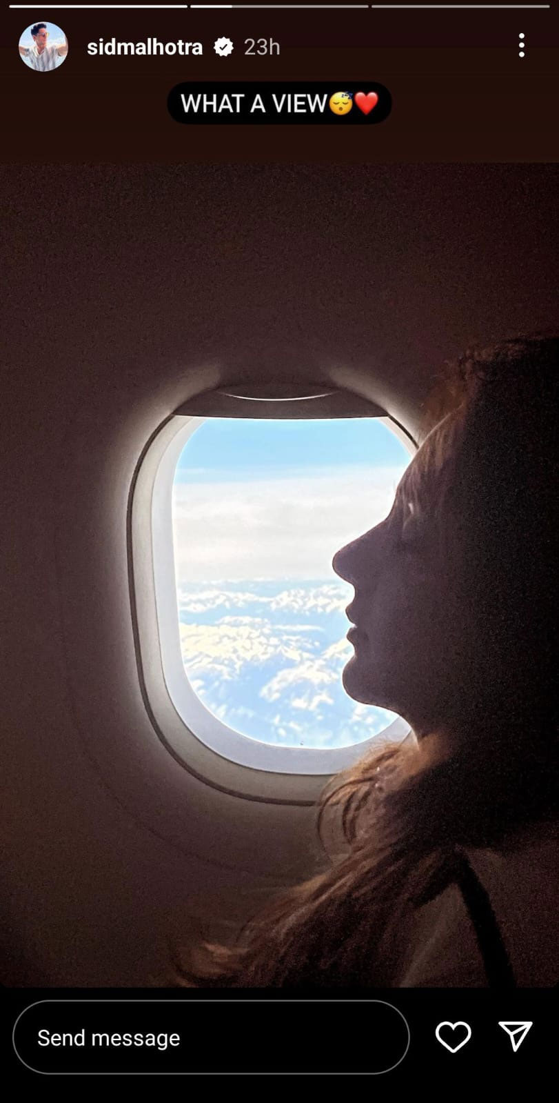 Sidharth Malhotra shares Kiara Advani flight nap look: ‘What a view”