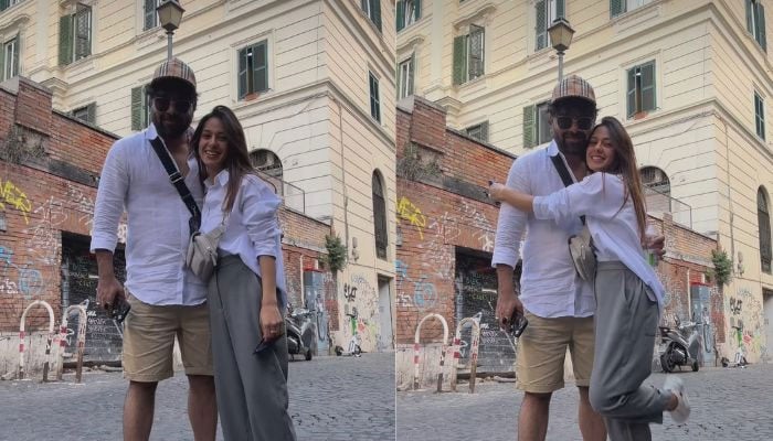 Iqra Aziz, husband Yasir Hussain flaunt power couple goals: See 