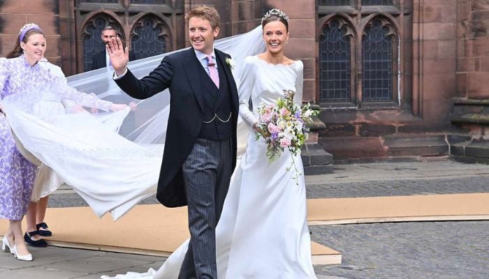 Duke of Westminster Hugh Grosvenor, Olivia Henson say 'i do' in dreamy ceremony 