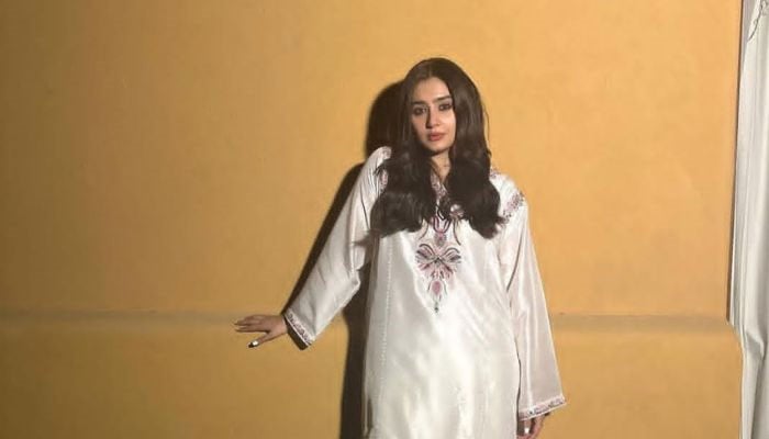 Durefishan Saleem makes bold statement in crisp white outfit 