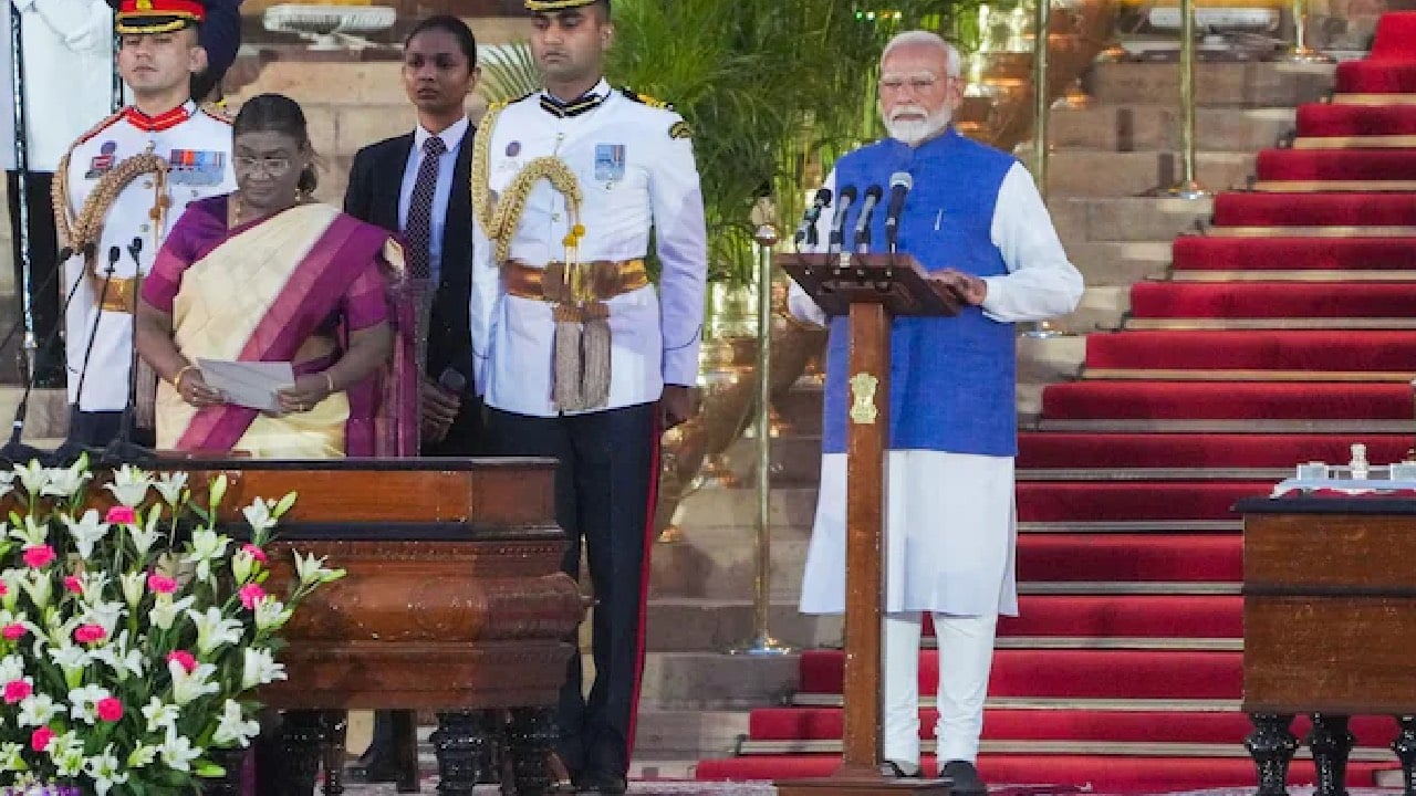 Narendra Modi sworn in as India's prime minister for third term