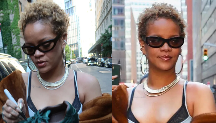 Rihanna checks out in new haircut again