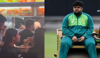 بھارت سے شکست کے بعد اعظم خان کی اسٹریٹ فوڈ کھاتے ویڈیو وائرل 