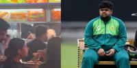 بھارت سے شکست کے بعد اعظم خان کی اسٹریٹ فوڈ کھاتے ویڈیو وائرل 