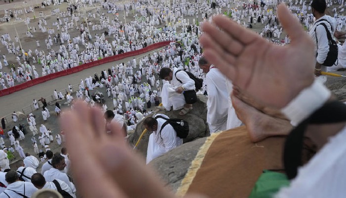 Millions of Muslims gather at Mount Arafat for Hajj's most sacred day