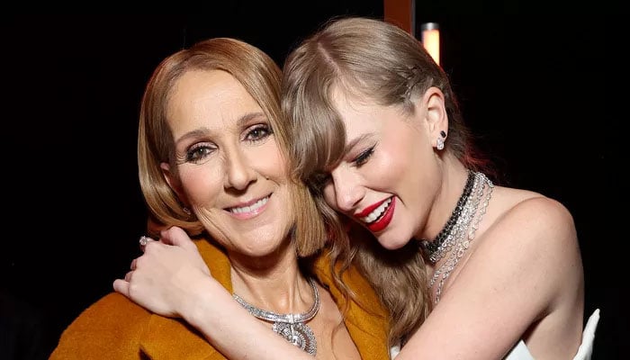 Celine Dion appeared 'wobbly' while presenting honors to Taylor Swift on Grammy's stage 