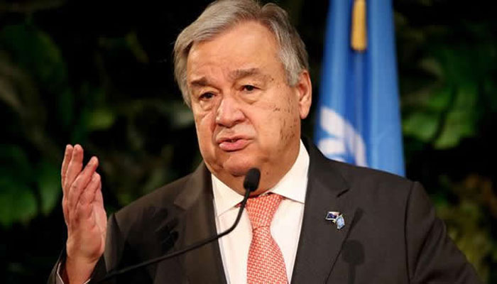 اقوام متحدہ کے سیکریٹری جنرل انتونیو گوتریس(فائل فوٹو)۔