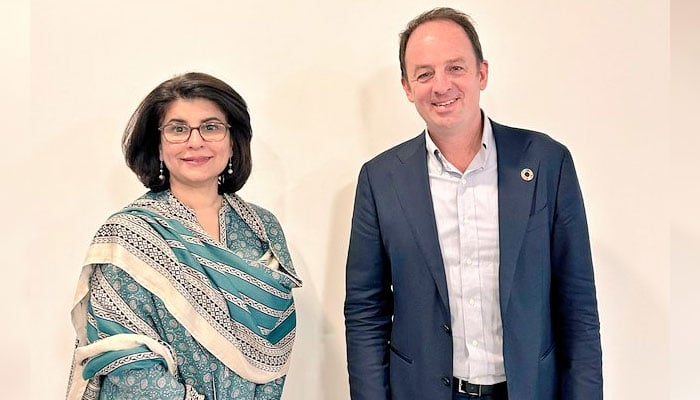 پاکستانی سفیر آمنہ بلوچ کی Enabel کے سربراہ جان وان ویٹر سے ملاقات