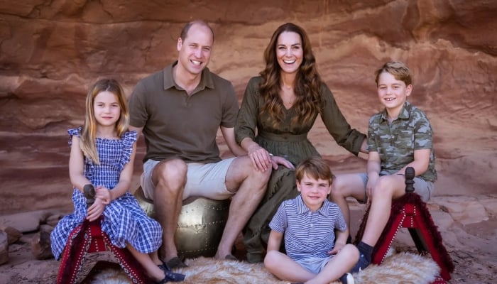 Princess Kate reveals rare photo of Prince William with George, Charlotte, Louis