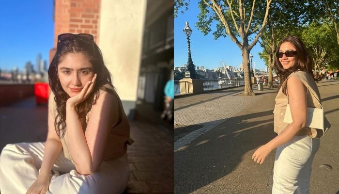 Durefishan Saleem basks in the scorching heat of London 