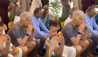 گرمی سے پریشان نہر میں کودنے والے خواجہ آصف آم کھاتے پکڑے گئے