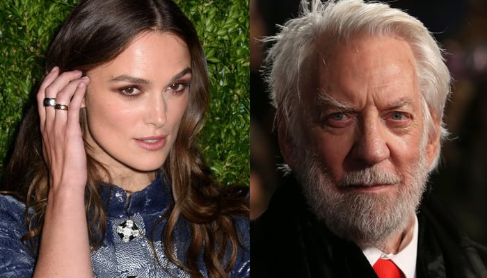‘Donald Sutherland wore gas mask to a party’: Kiera Knightley recalls