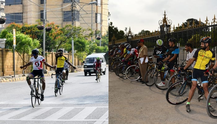 کمشنر کراچی سائیکل ریس بلال بلوچ نے جیت لی