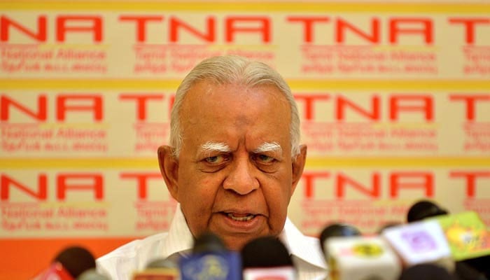 Sri Lankan opposition leader Rajavarothiam Sampanthan dies at 91