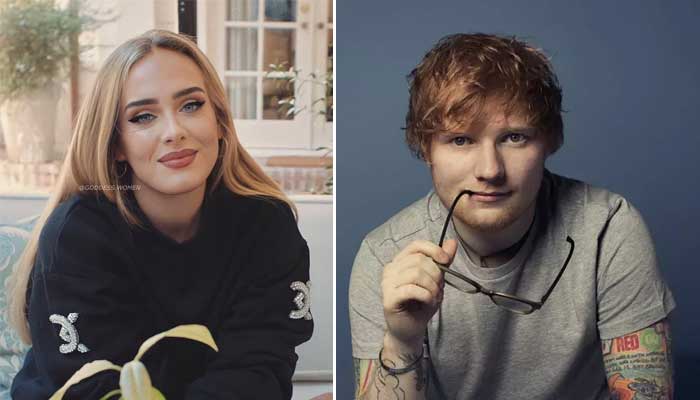 Adele and Ed Sheeran were spotted in stands at UEFA Euro Championships in Germany
