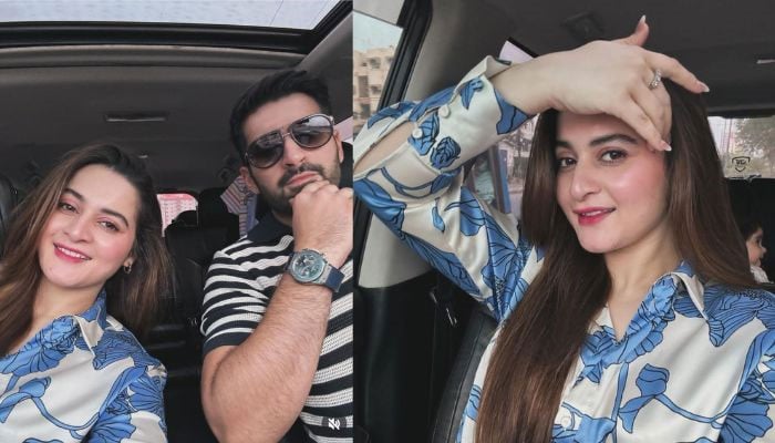 Aiman Khan shares a picture with her husband Muneeb Butt