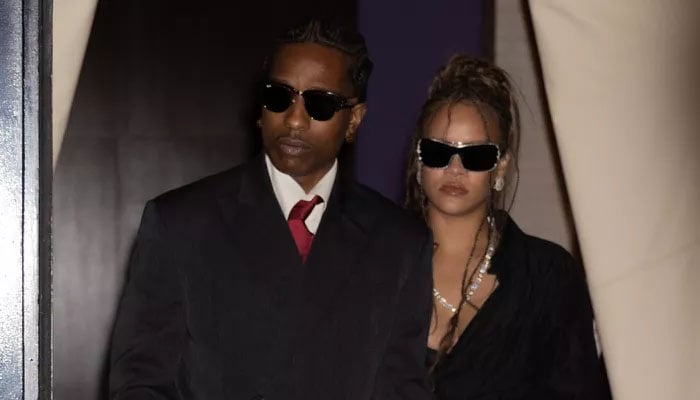 Rihanna and A$AP Rocky colour-coordinated outfits for their date night out