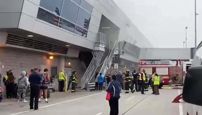 امریکا: جان ایف کینیڈی ایئرپورٹ کے ایک حصے میں آگ لگ گئی