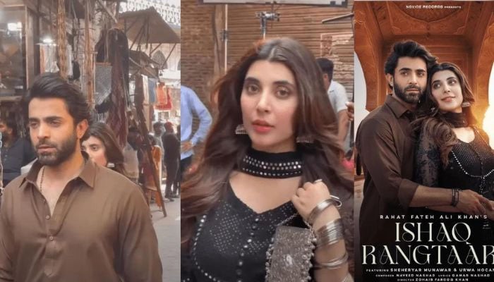 rwa Hocane drops BTS glimpses from her new project in the heat featuring Sheheryar Munawar