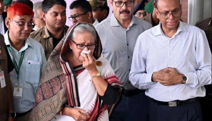 Bangladesh PMs emotional reaction to train station destruction sparks debate