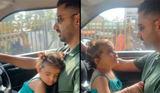 بیٹی کو گود میں بٹھاکر گاڑی چلانے والے شخص کو شدید تنقید کا سامنا 