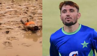 فاسٹ بولر زمان خان کی منفرد انداز میں ٹریننگ