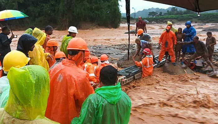 Dozens feared death after landslides struck hilly areas in Kerala