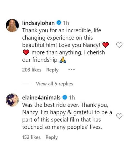 Lindsay Lohan reacts to Nancy Meyers’ ‘The Parent Trap’ tribute post