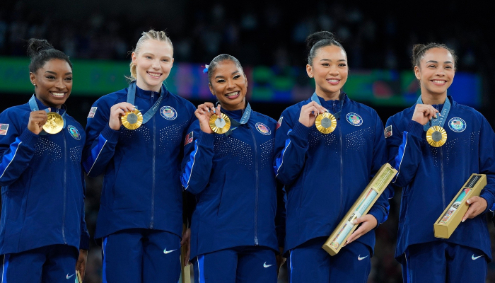 Team USAs women’s gymnastics squad won the gold medal in the Paris Olympics