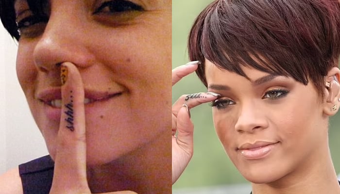 Lily Allen recalls unknowingly copying Rihanna’s tattoo with Lindsay Lohan