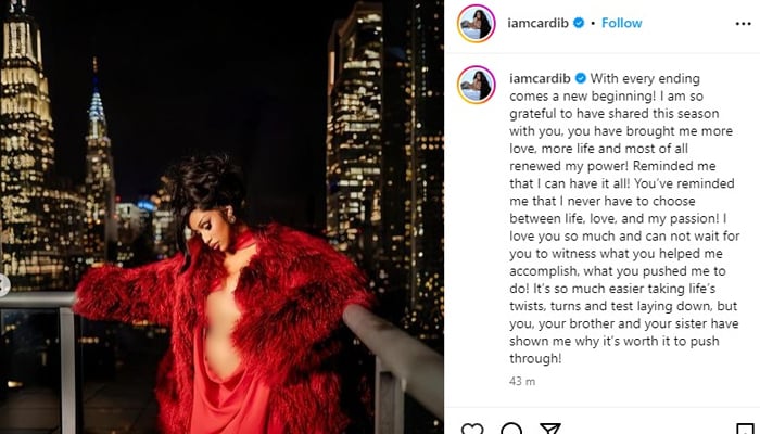 Cardi B says she’s pregnant after divorcing husband Offset