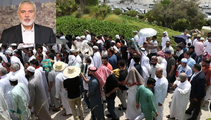 دوحہ: اسماعیل ہنیہ کی نمازِ جنازہ مسجد امام محمد بن عبدالوہاب میں ادا