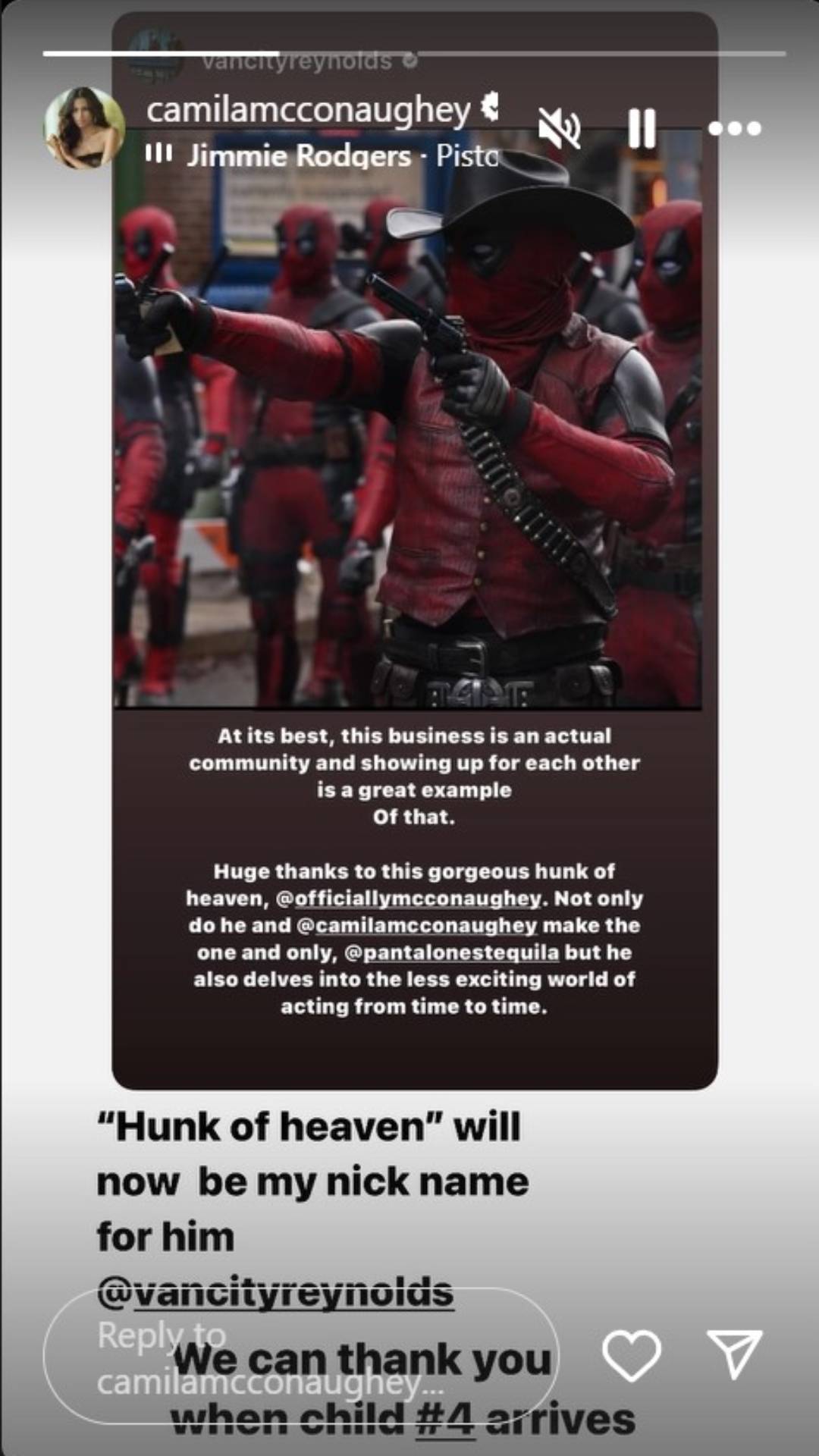Ryan Reynolds’ gives ‘hunky’ nickname to Matthew McConaughey