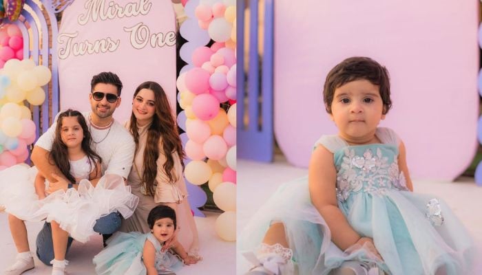 Aiman Khan and Muneeb Butt make daughter Miraals first birthday special