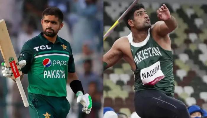 Babar Azam joins other cricketers to wish Arshad Nadeem on historic win