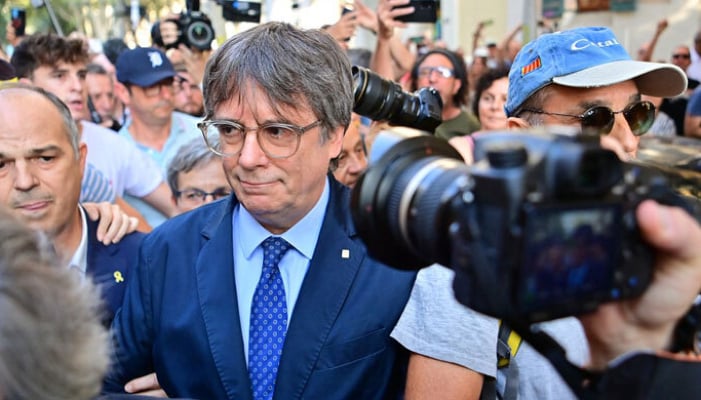 Spanish authorities launched a massive manhunt to arrest Carles Puigdemont