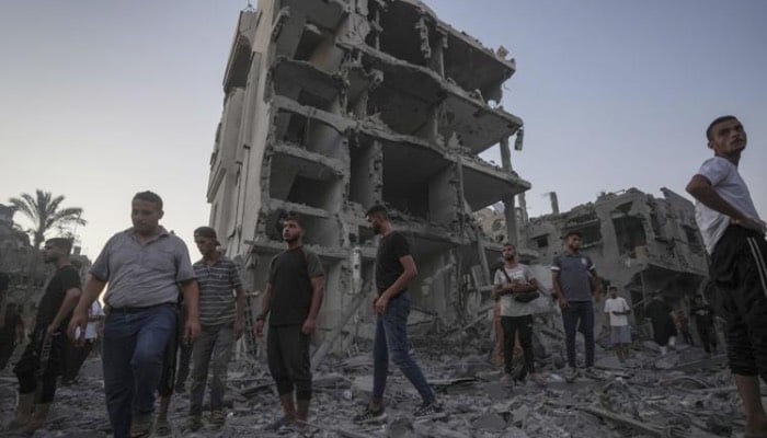 Israeli airstrike hits Gaza school compound, killing around 100