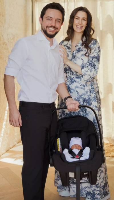 Jordan’s Prince Hussein, Princess Rajwa celebrate baby bliss with first glimpse