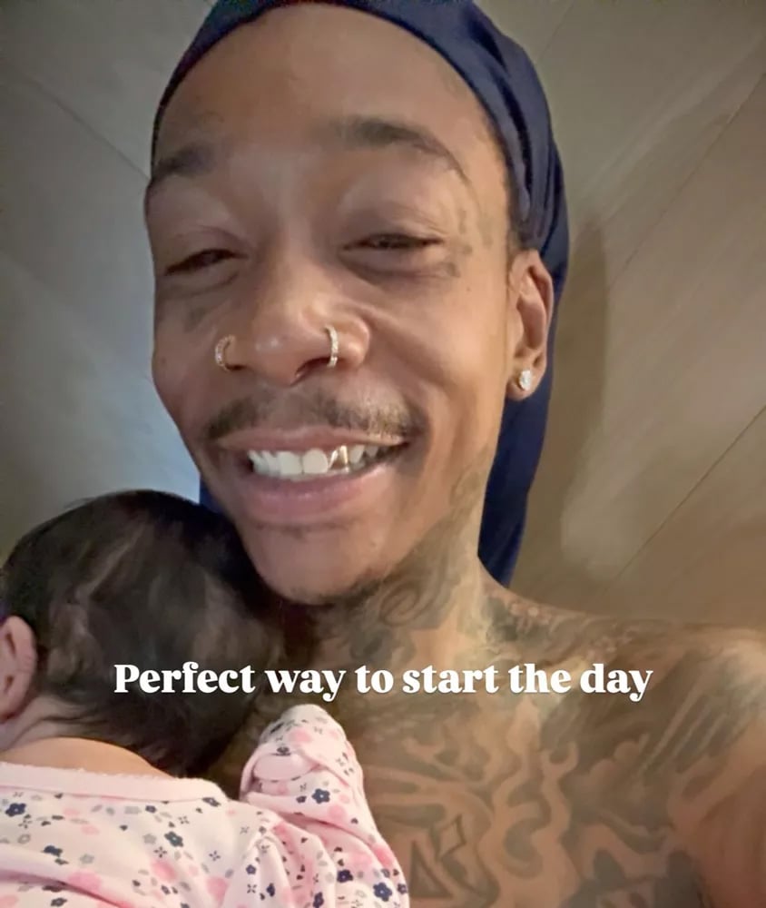 Wiz Khalifa shares first glimpse of newborn daughter