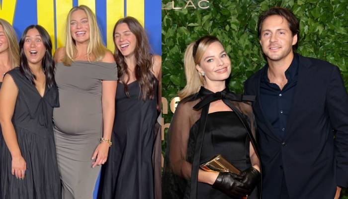 Margot Robbie flaunts baby bump at Tom Ackerley’s My Old Ass