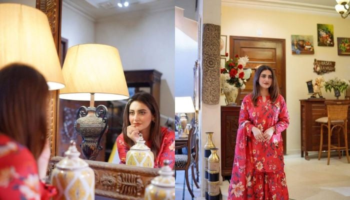 Hiba Bukhari radiates elegance in hot pink gharara set: Photos