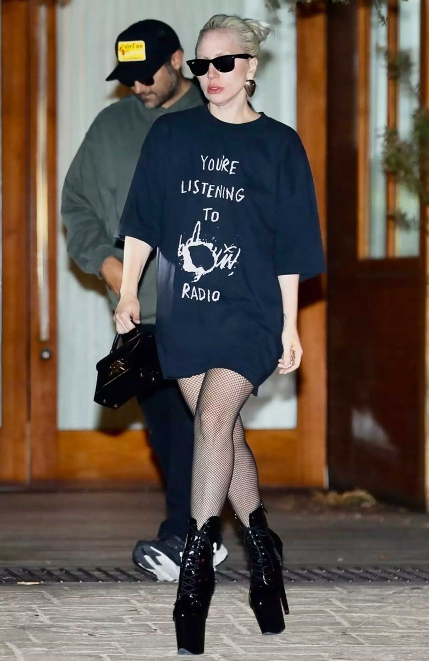 Lady Gagas tshirt dislays epic message in new outing with Michael Polansky