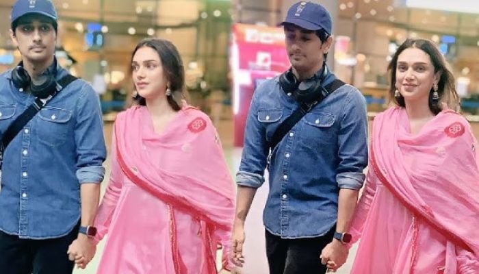 Aditi Rao Hydari and Siddharth make first public appearance post-wedding